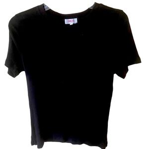Goldie black top size M 100% Pima cotton, new no tag